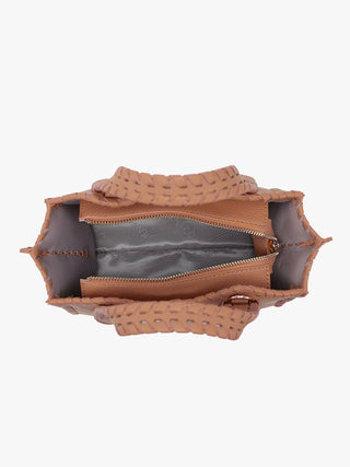 Marla Whipstitch Satchel Bag | M2683 : Brick - The Edit LLC