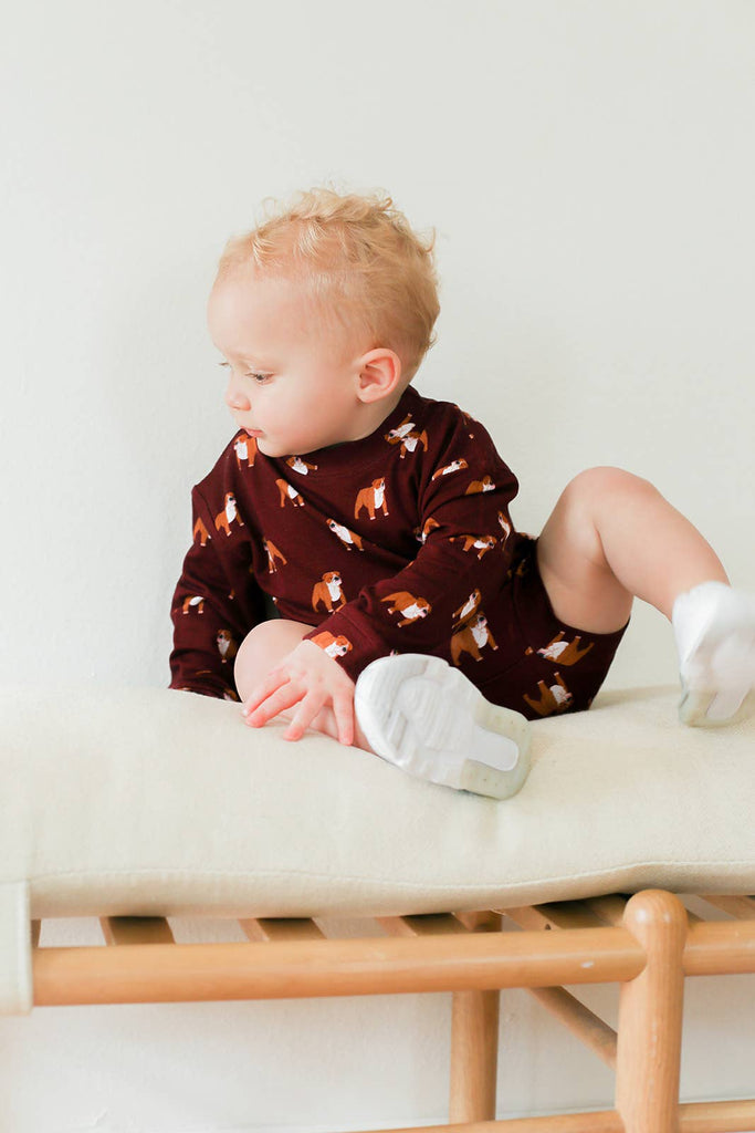 Maroon Bulldog Bamboo Sweatshirt Set - Top & Bottom GAME DAY - The Edit LLC