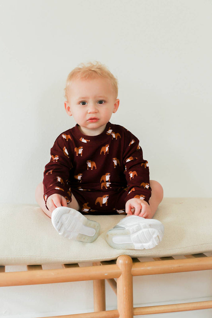 Maroon Bulldog Bamboo Sweatshirt Set - Top & Bottom GAME DAY - The Edit LLC