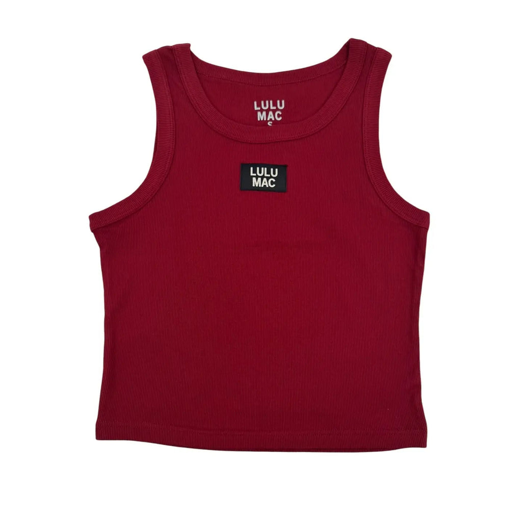 Maroon Lulu Mac Tank - The Edit LLC