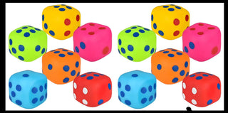 Marshmallow Dice Jumbo 4.75" Stress Balls - Ultra Soft Kneadable Fidget Squish Balls - Amazingly Soft - The Edit LLC
