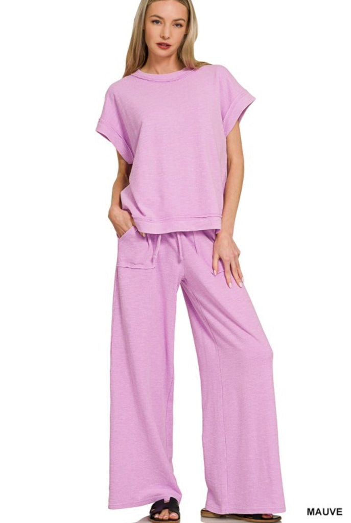 Mauve Lounge Set - The Edit LLC
