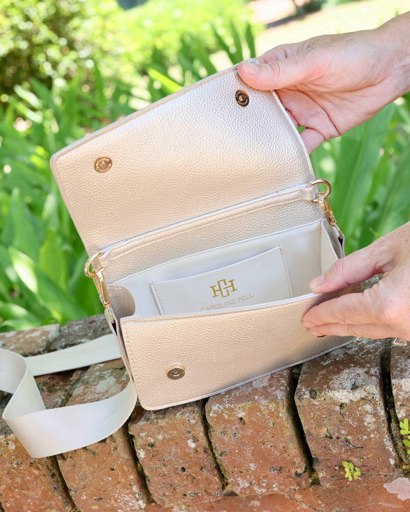 Maverick Crossbody with Pocket Pearl PB: Default - The Edit LLC