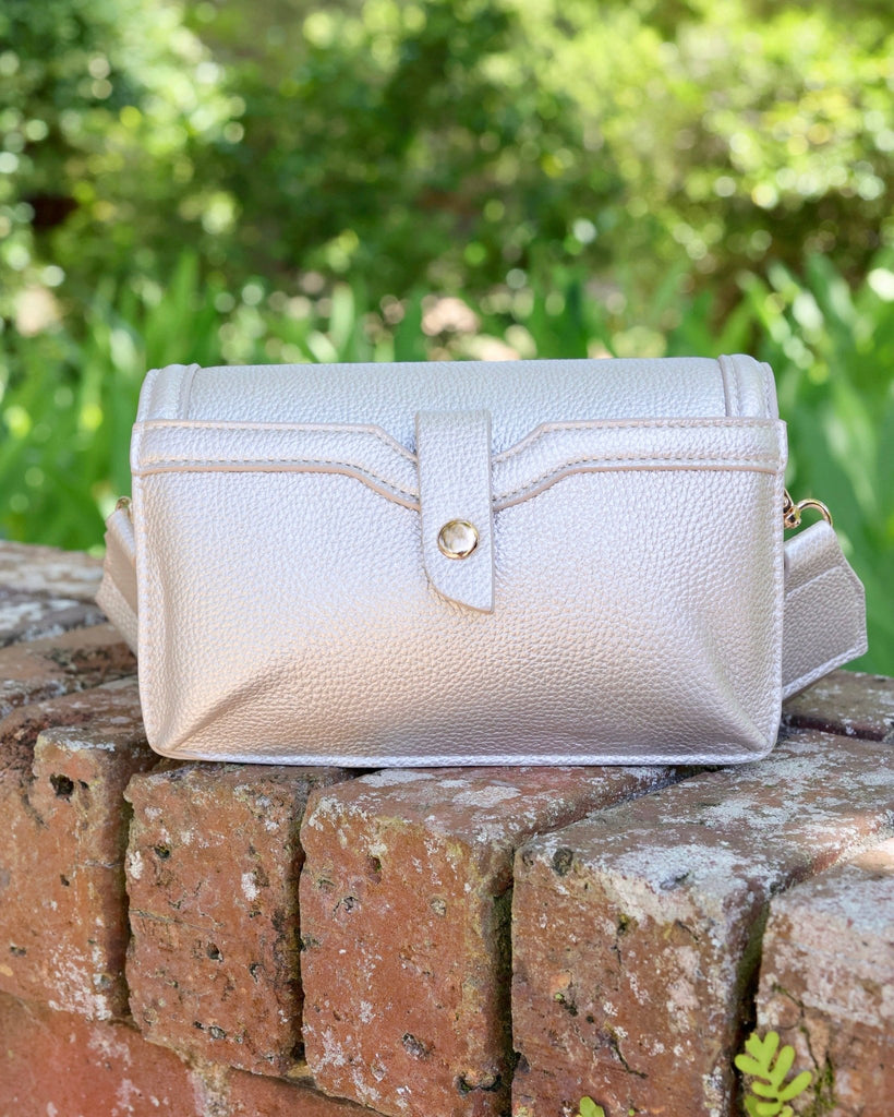 Maverick Crossbody with Pocket Pearl PB: Default - The Edit LLC
