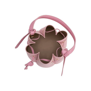 MELIA BIANCO: Laguna Mini Rose Recycled Vegan Suede Top Handle Bag - The Edit LLC