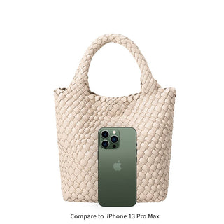 MELIE BIANCO: Eloise Green Small Recycled Vegan Tote Bag - The Edit LLC