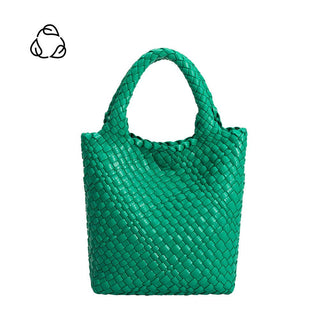 MELIE BIANCO: Eloise Green Small Recycled Vegan Tote Bag - The Edit LLC