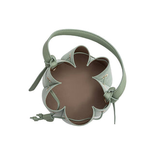 MELIE BIANCO: Laguna Mini Sage Recycled Vegan Suede Top Handle Bag - The Edit LLC
