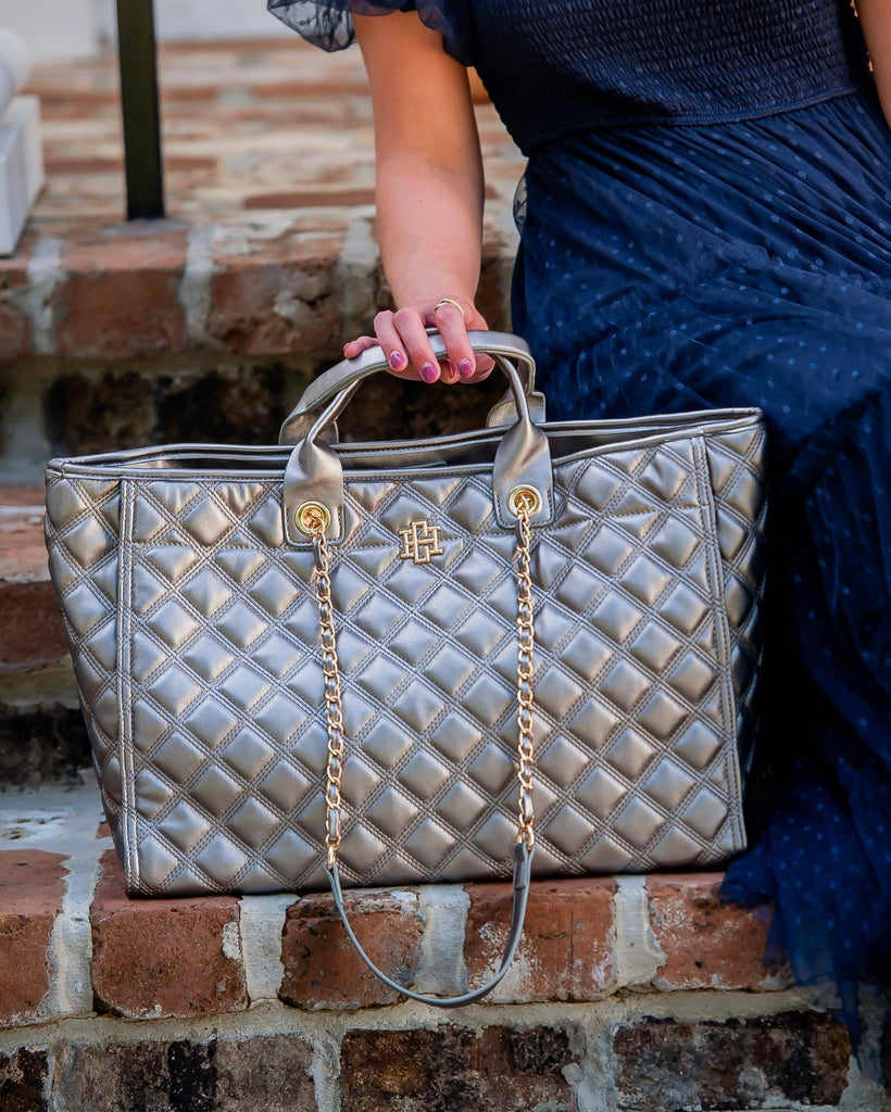 Melissa Tote Bag Black Pearl DQ: Default - The Edit LLC