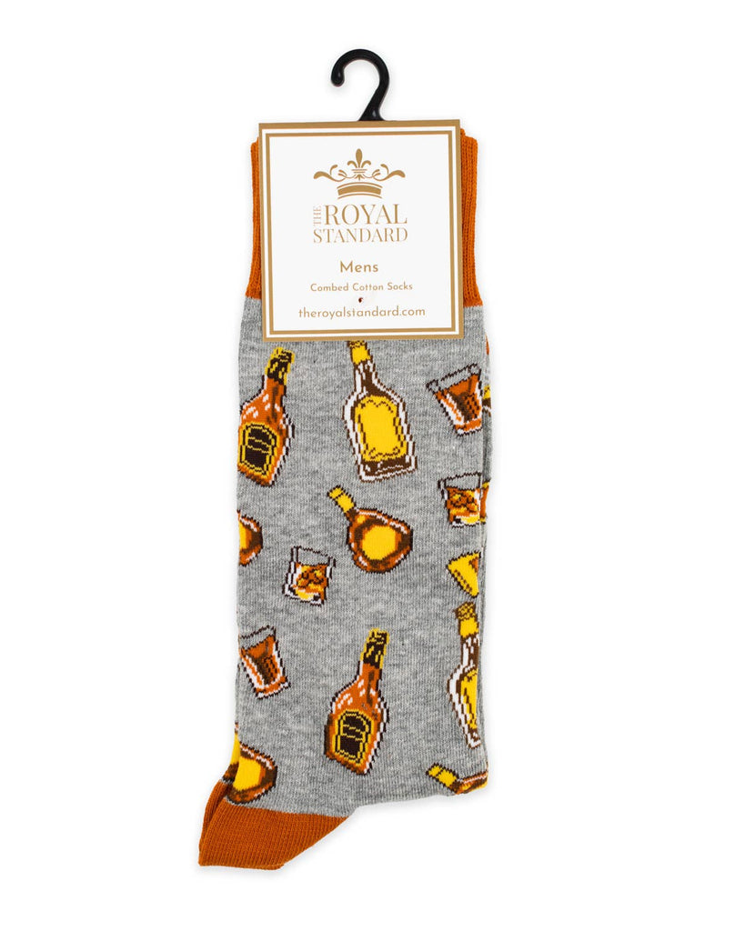 Men's On The Rocks Socks Gray/Brown - The Edit LLC