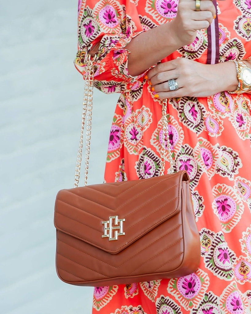 Mia Crossbody Bag Saddle VQ: Default - The Edit LLC
