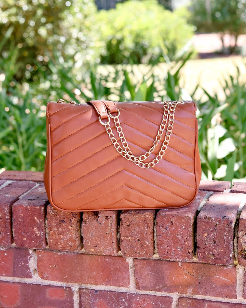Mia Crossbody Bag Saddle VQ: Default - The Edit LLC