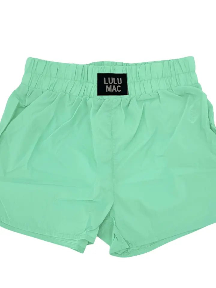 Mint Lulu Mac Shorts - The Edit LLC