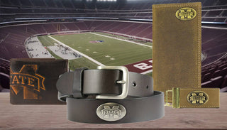 Mississippi State Bulldogs Men's Collegiate Stadium Collection Woven Ribbon Belt.: 36 - The Edit LLC