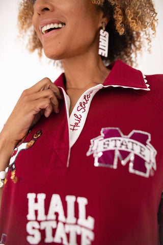 Mississippi State Logo Patch Dress - The Edit LLC