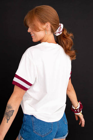 Mississippi State Sparkle Logo T-Shirt - The Edit LLC