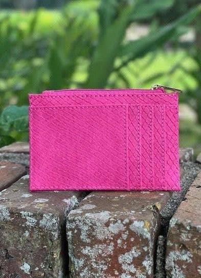 Molly Zip Card Holder FUCHSIA: Default - The Edit LLC