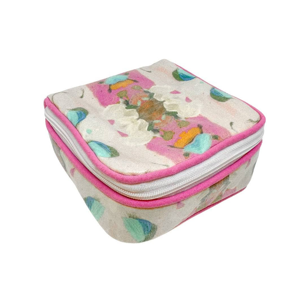 Monet's Garden Pink Jewelry Case: One Size - The Edit LLC