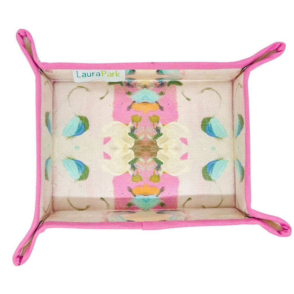 Monet's Garden Pink Snap Tray: One Size - The Edit LLC