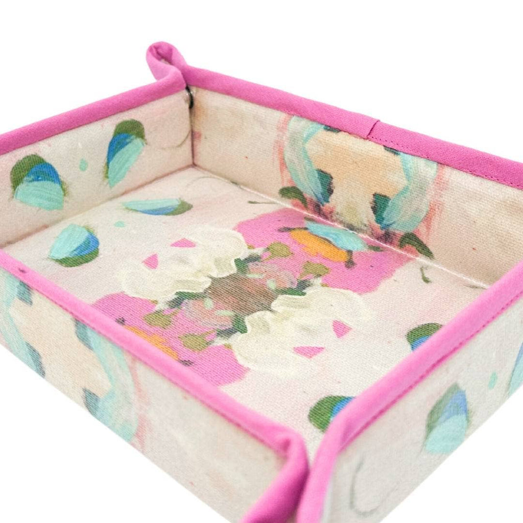 Monet's Garden Pink Snap Tray: One Size - The Edit LLC