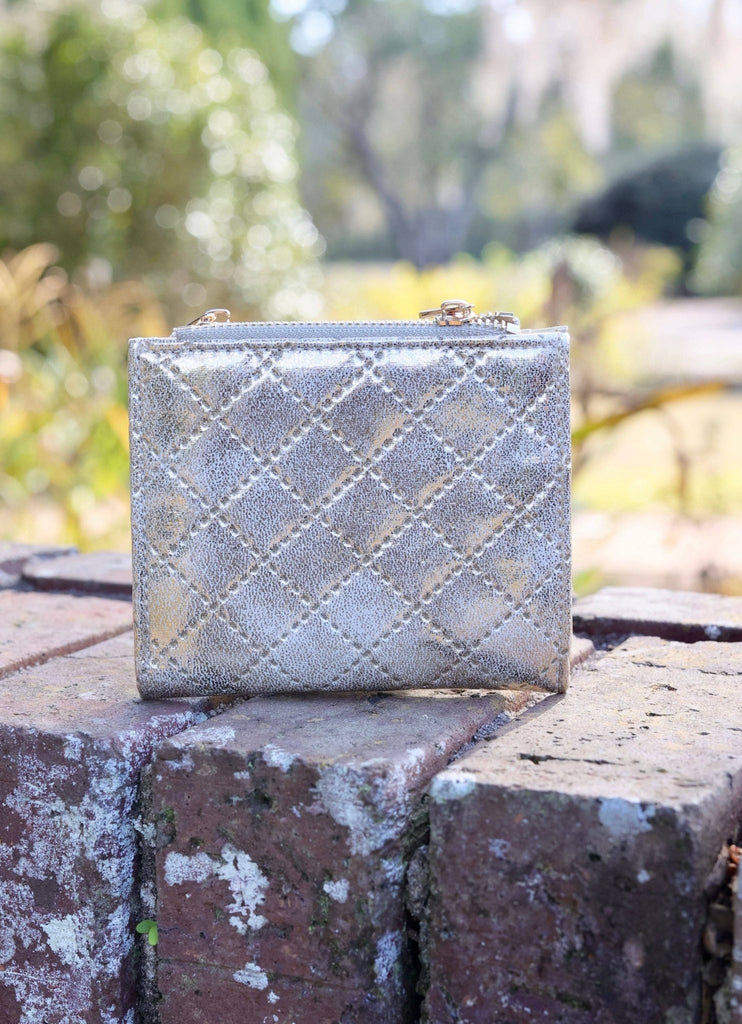 Monica Double Zip Wallet CHAMPAGNE POP: Default - The Edit LLC