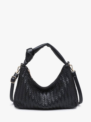 Morgan Woven Crossbody/Shoulder Bag | M2864: Brown - The Edit LLC