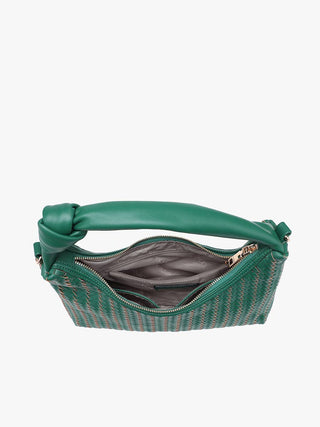 Morgan Woven Crossbody/Shoulder Bag | M2864: Brown - The Edit LLC