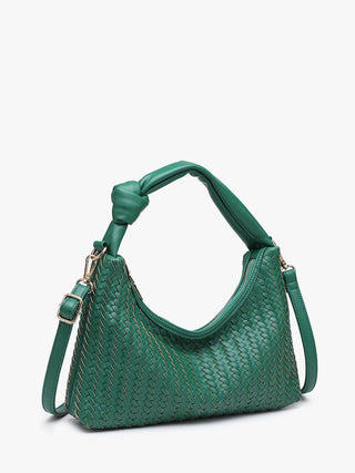 Morgan Woven Crossbody/Shoulder Bag | M2864: Emerald - The Edit LLC