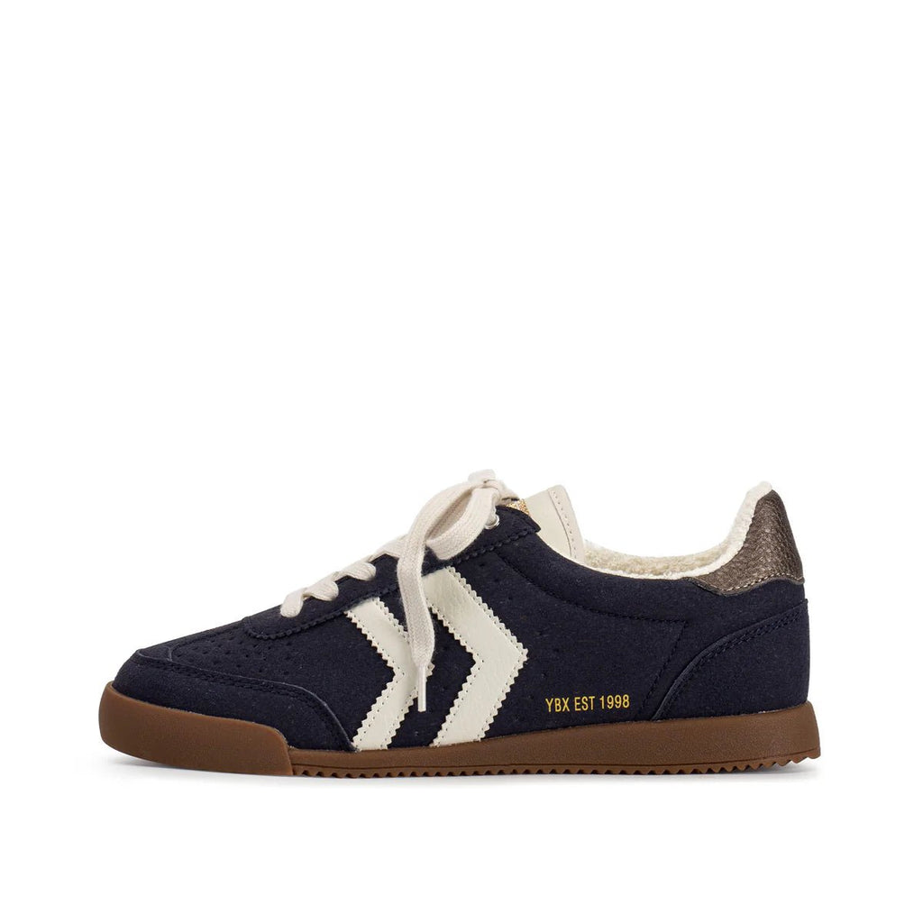 Navy Neevan Lace Up Sneaker - The Edit LLC