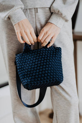 Navy Wholesale Crossbody Bucket Bag: Navy - The Edit LLC