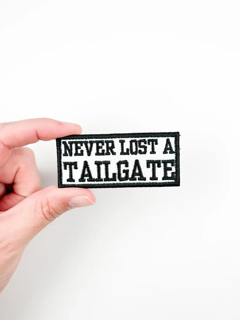 Never Lost A Tailgate Embroidered Iron On Patch Football Hat - The Edit LLC