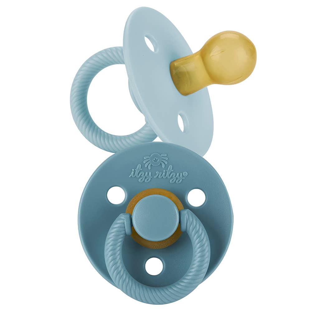 *NEW SIZE* Itzy Soother™ Natural Rubber Paci Sets: Harbor + Coast - The Edit LLC