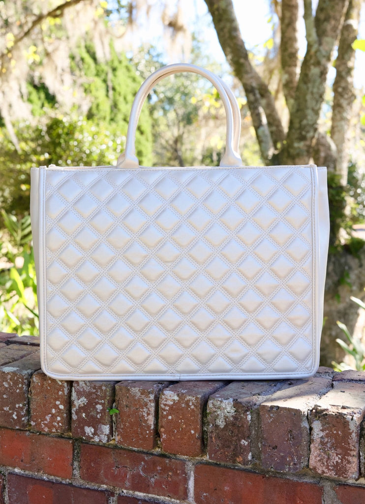 Niall Tote PEARL QUILTED DQ: Default - The Edit LLC