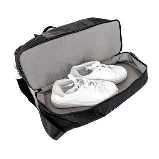 Nissa Nylon Weekender Bag: Cream - The Edit LLC