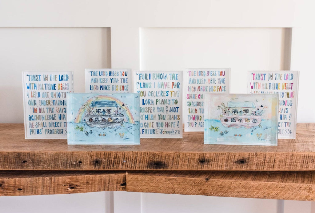 "Noah's Arks I" acrylic shelfie - The Edit LLC