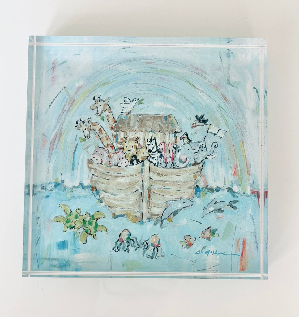 "Noah's Arks III" acrylic shelfie - The Edit LLC