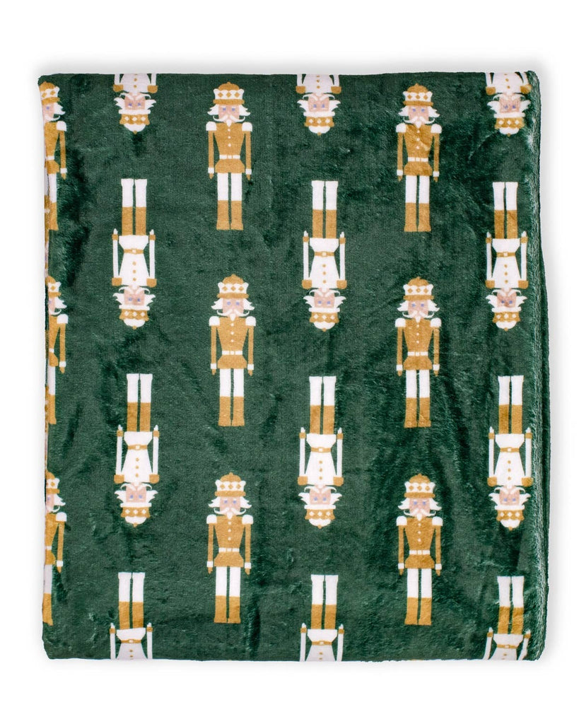 Nutcracker Throw - Dark Green. 50x60 - The Edit LLC