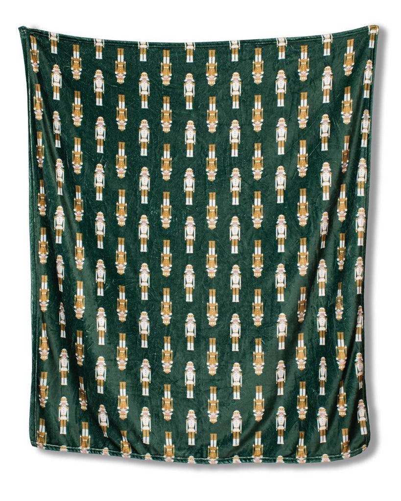 Nutcracker Throw - Dark Green. 50x60 - The Edit LLC