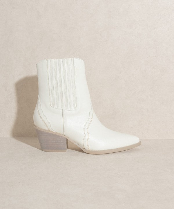 OASIS SOCIETY Dawn - Paneled Western Bootie - The Edit LLC