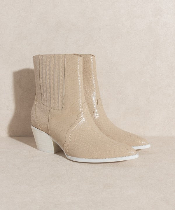 OASIS SOCIETY Dawn - Paneled Western Bootie - The Edit LLC