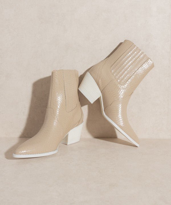 OASIS SOCIETY Dawn - Paneled Western Bootie - The Edit LLC