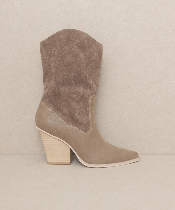 OASIS SOCIETY Marseille - Loose Fit Western Boots - The Edit LLC