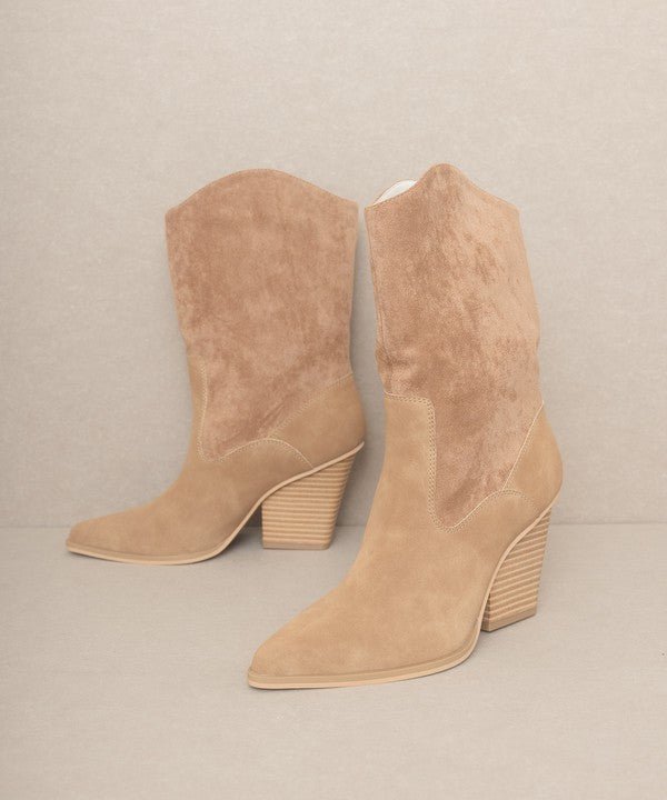 OASIS SOCIETY Marseille - Loose Fit Western Boots - The Edit LLC