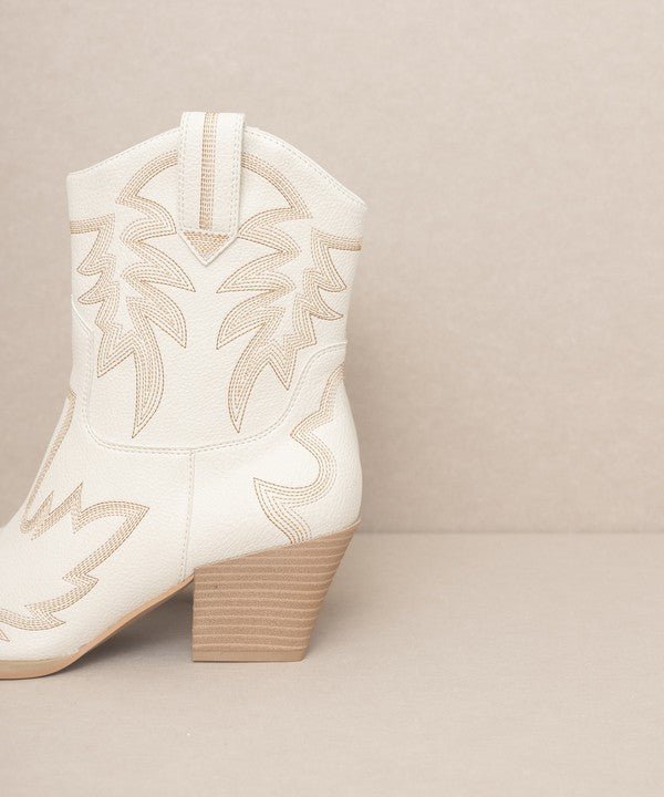 OASIS SOCIETY Nantes - Embroidered Cowboy Boots - The Edit LLC