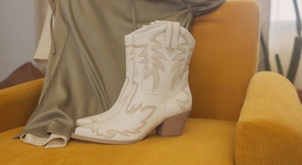 OASIS SOCIETY Nantes - Embroidered Cowboy Boots - The Edit LLC