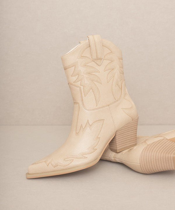 OASIS SOCIETY Nantes - Embroidered Cowboy Boots - The Edit LLC