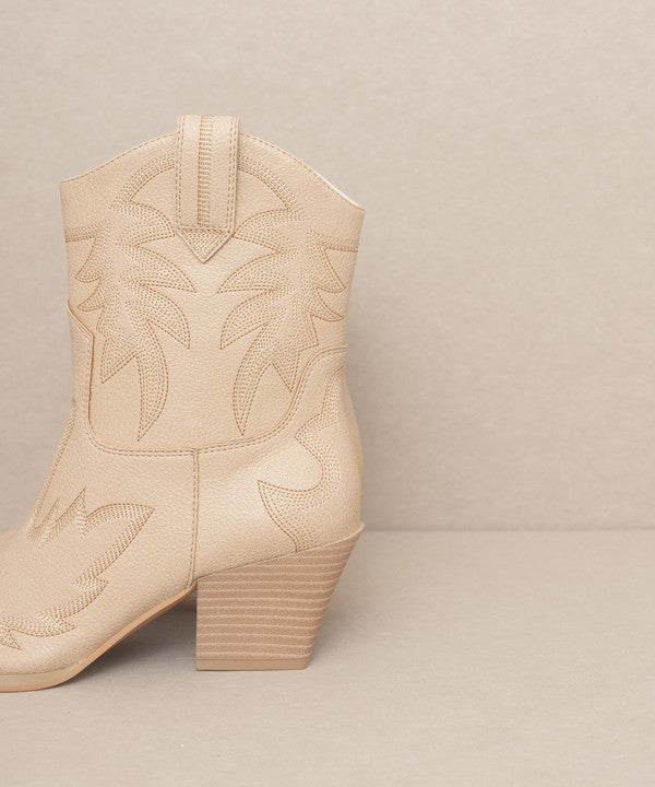 OASIS SOCIETY Nantes - Embroidered Cowboy Boots - The Edit LLC