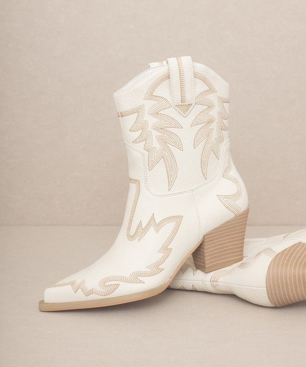 OASIS SOCIETY Nantes - Embroidered Cowboy Boots - The Edit LLC