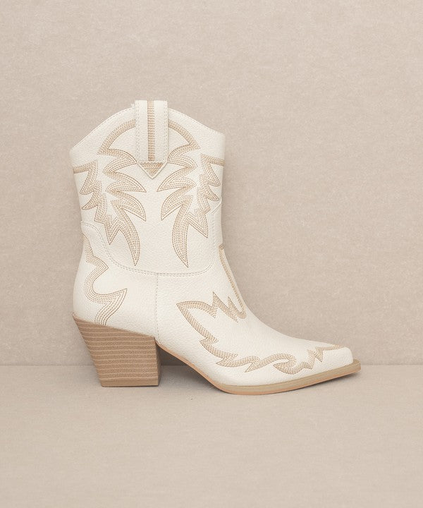 OASIS SOCIETY Nantes - Embroidered Cowboy Boots - The Edit LLC