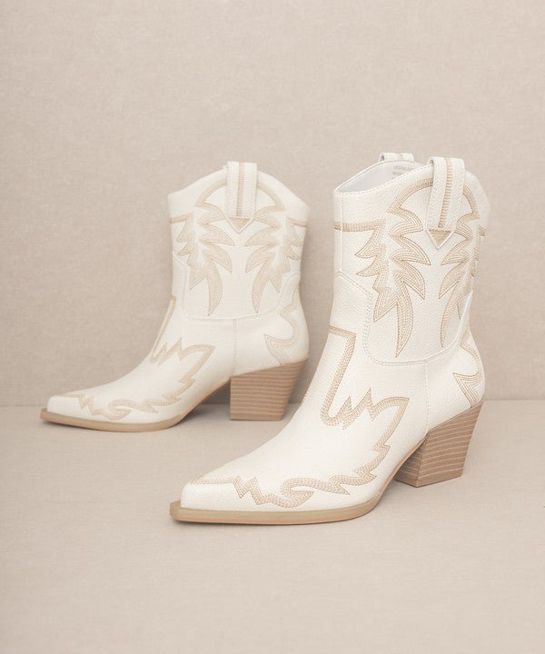 OASIS SOCIETY Nantes - Embroidered Cowboy Boots - The Edit LLC